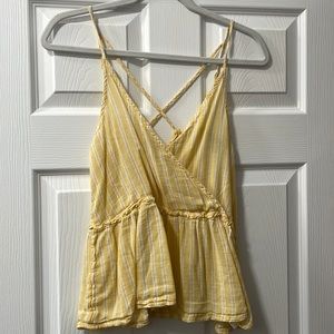 American Eagle, Yellow and white stripped top